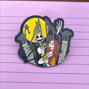 Nightmare Before Christmas Jack & Sally Enamel Pin —2003